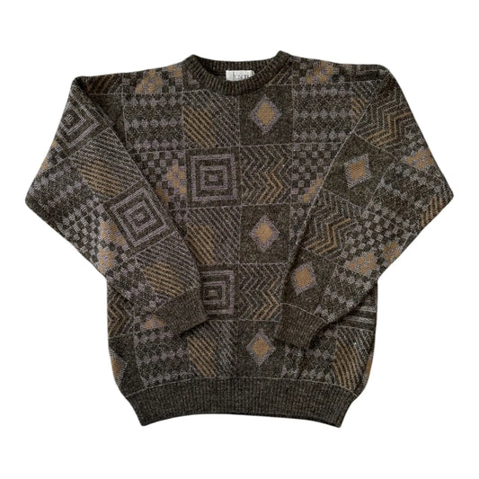 Large Tosani Brown Funky Knit