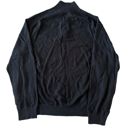 XXL Nautica Black Knitted 1/4 Zip Sweater