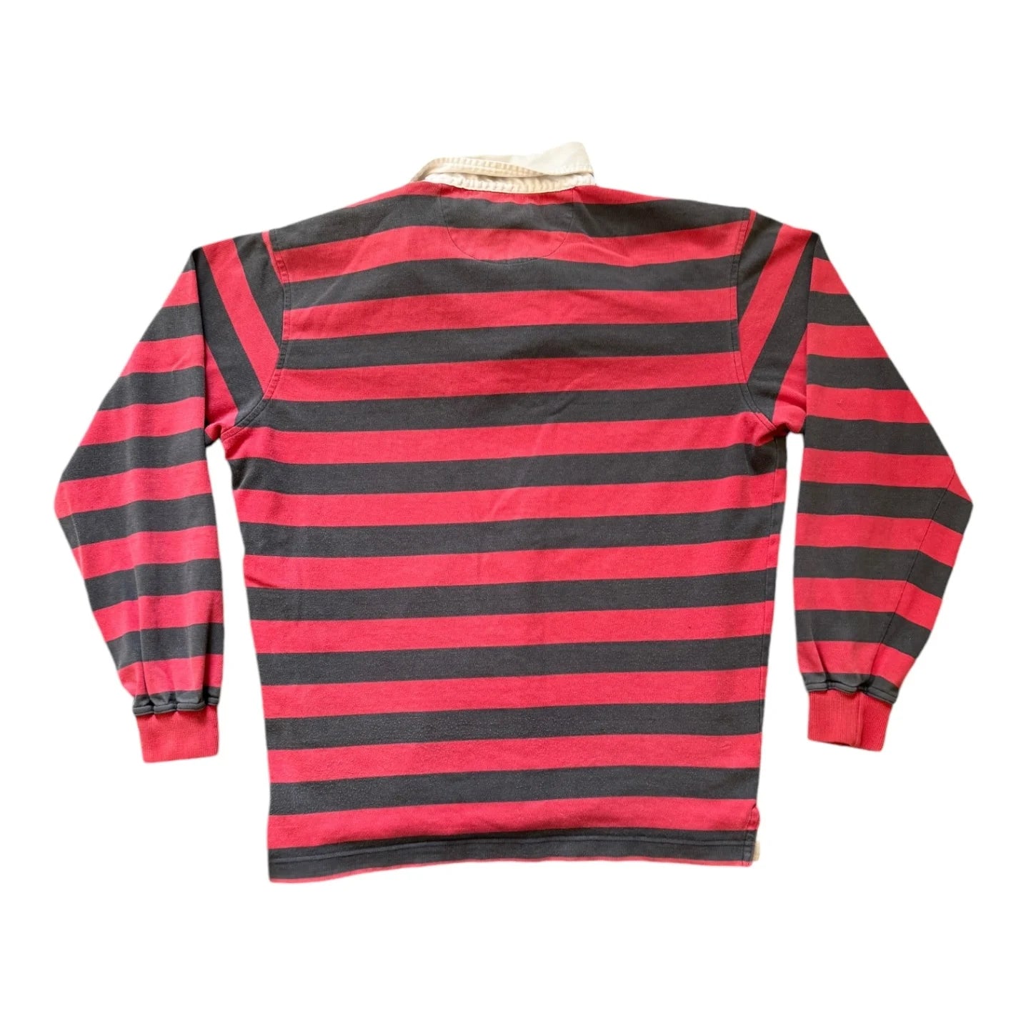 Large Riveira Red Striped Rugby Shirt