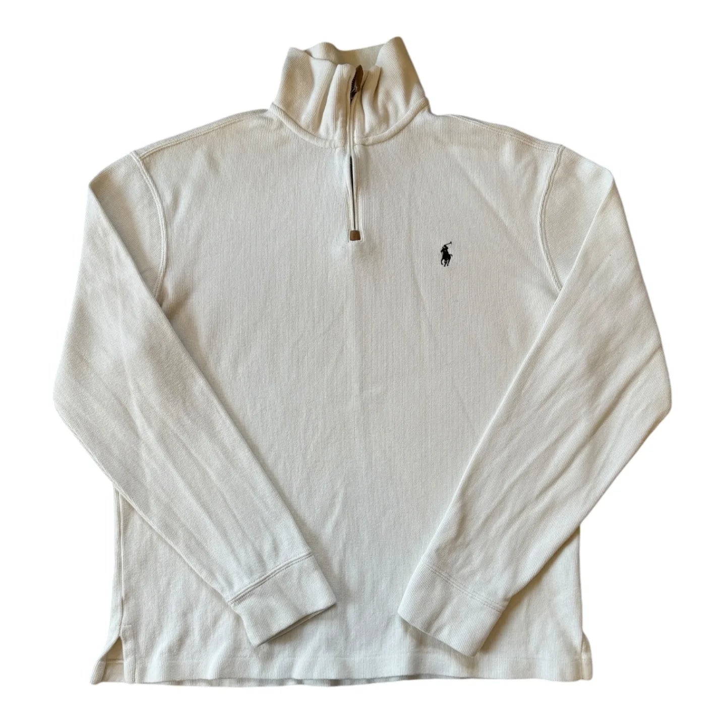 Medium Ralph Lauren White 1/4 Zip