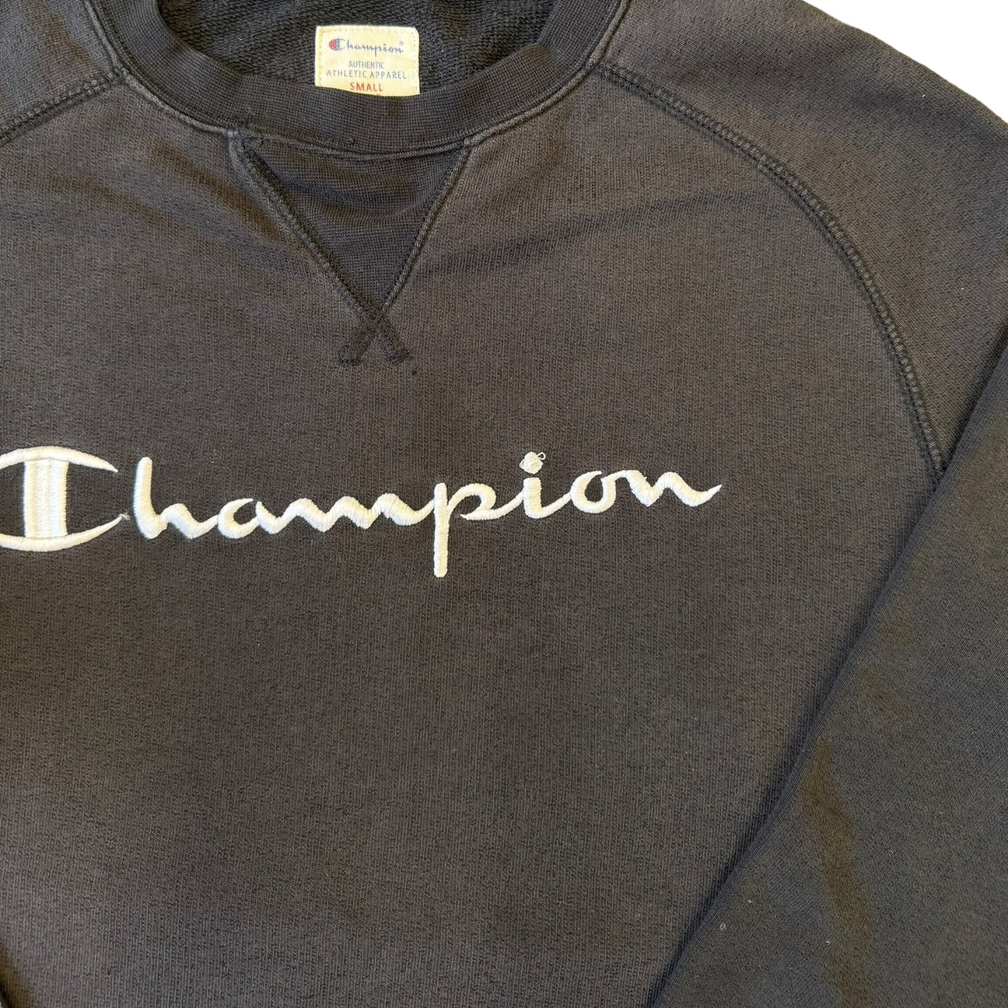 Small Champion Faded Black Sweatshirt