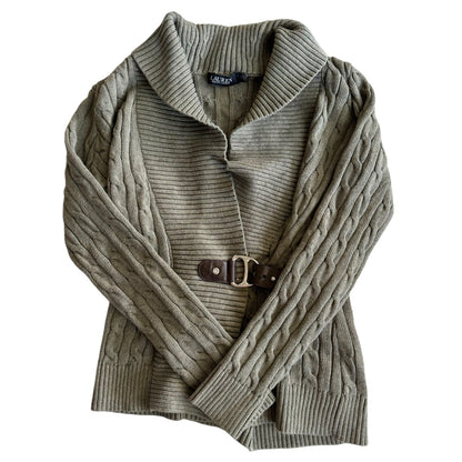 Women's Small Ralph Lauren Khaki Knitted Sweater