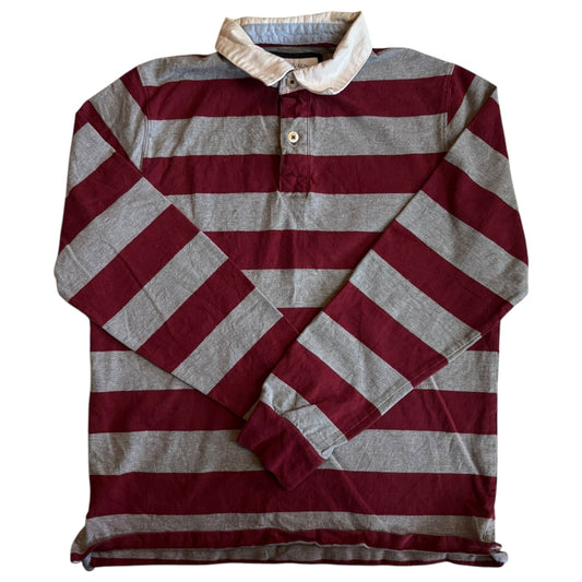 Small Red/Grey Striped Rugby Shirt