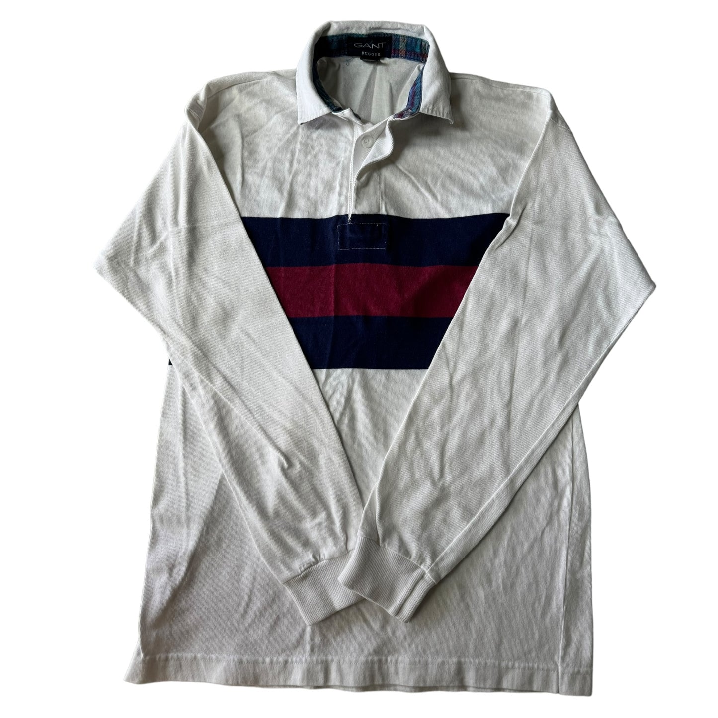 Medium Gant White Rugby Shirt