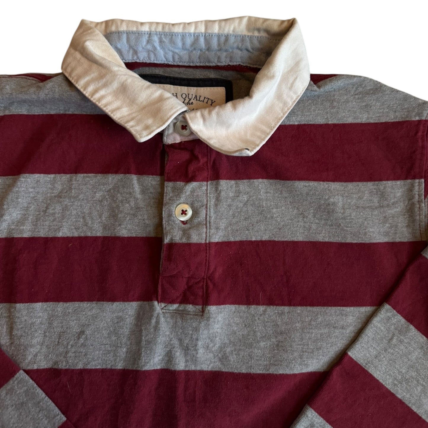 Small Red/Grey Striped Rugby Shirt