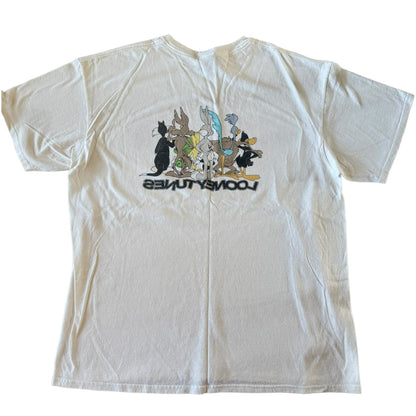 Large Junk Food White Looney Tunes T-Shirt