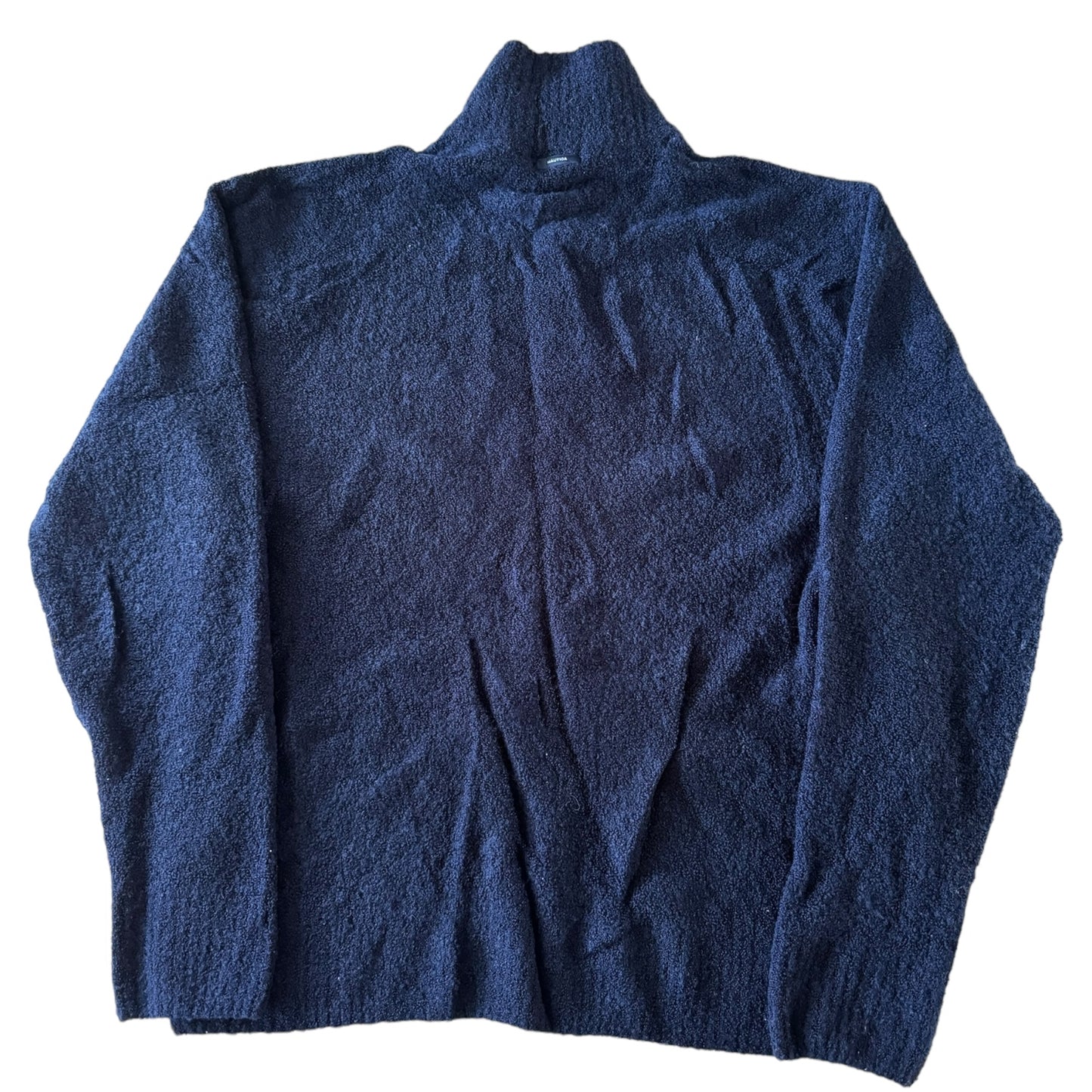 XL Nautica Navy Knitted 1/4 Zip Sweater