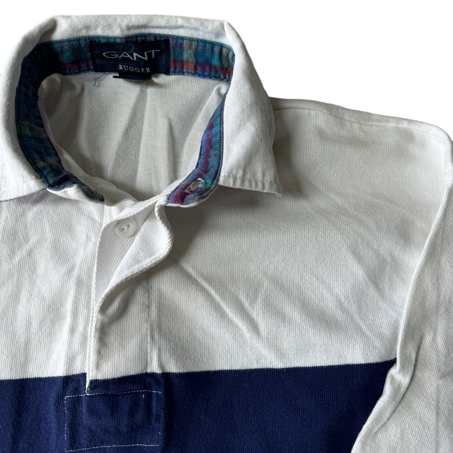 Medium Gant White Rugby Shirt