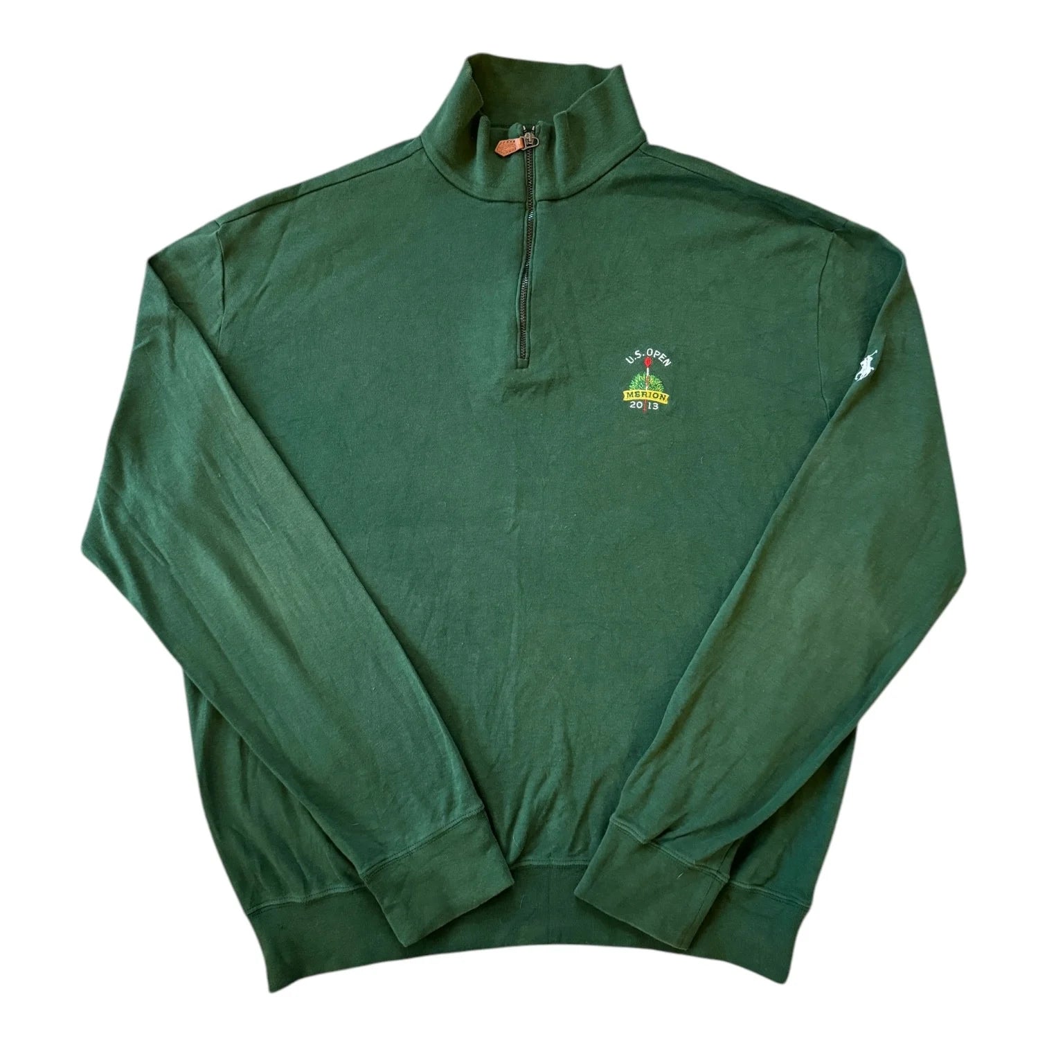 Medium Ralph Lauren Green U.S. Open 2013 1/4 Zip