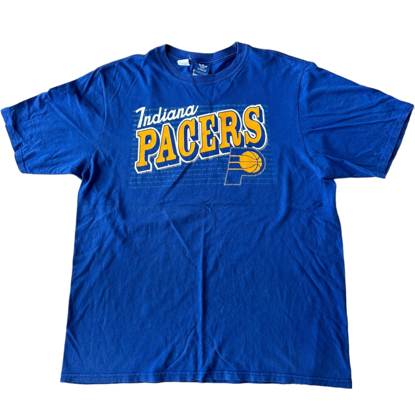 Large Adidas Blue Indiana Pacers T-Shirt