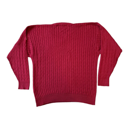 Large Ralph Lauren Red Golf Cable Knit