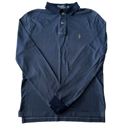 Medium Polo Ralph Lauren Blue Long Sleeved Polo Shirt