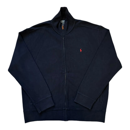 Large Ralph Lauren Black Full Zip Jumper