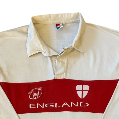 XXL England 2007 White Rugby Shirt Top