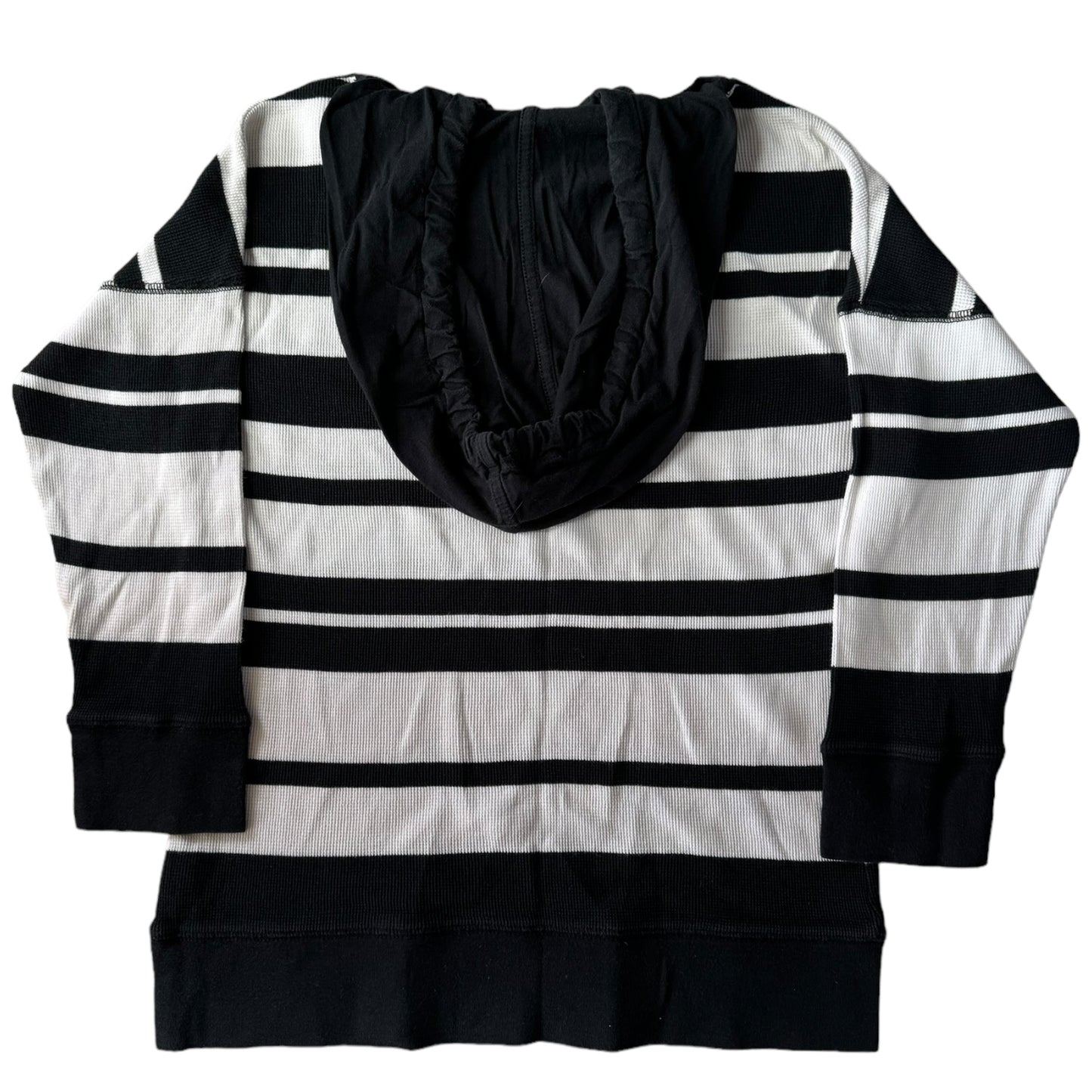 Women's Medium Lauren Ralph Lauren Striped 3/4 Sleeved Hoodie