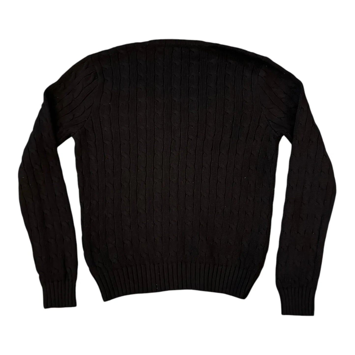 Womans Extra large Ralph Lauren Black Cable Knit