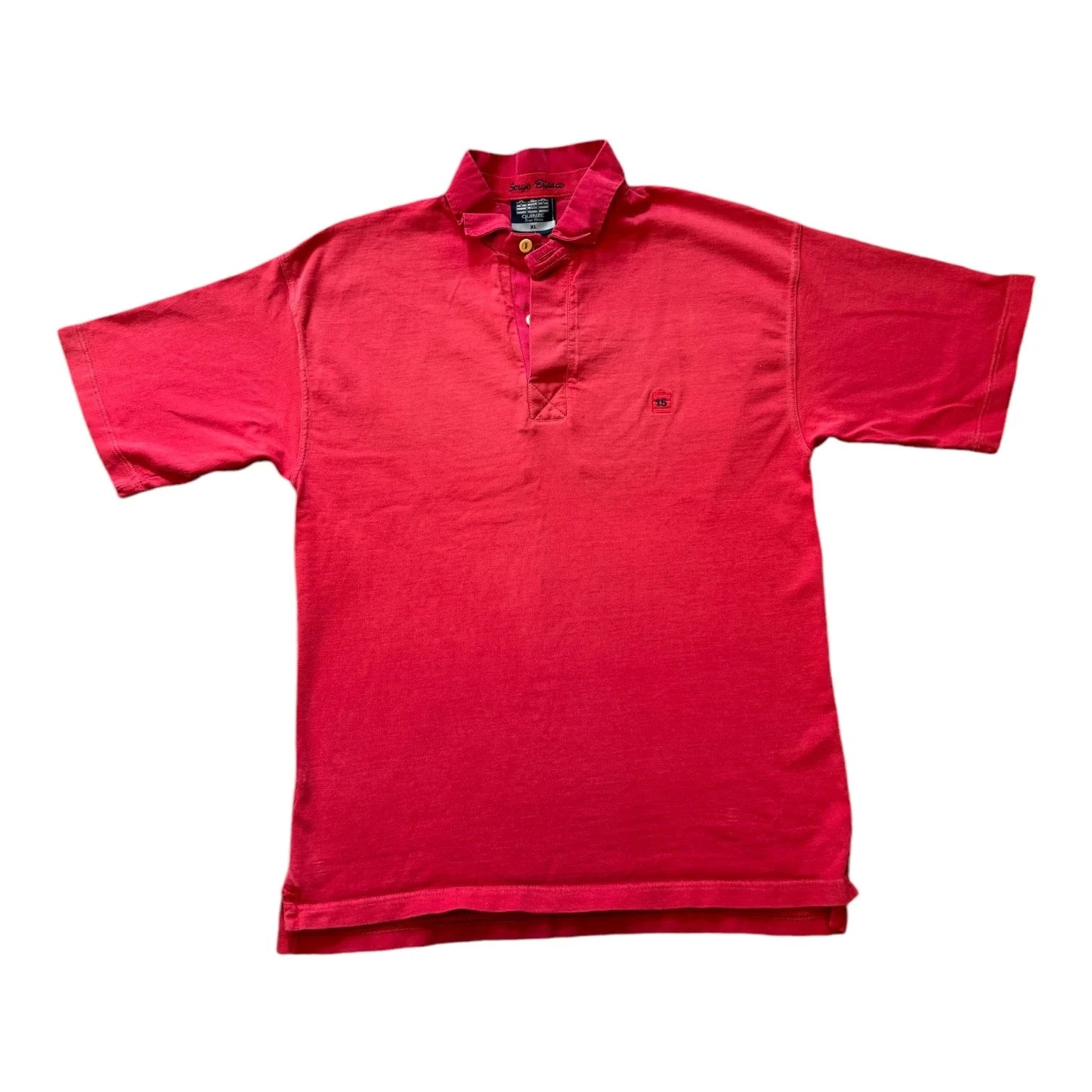 Medium Serge Blanco Red Tortoise Rugby Shirt