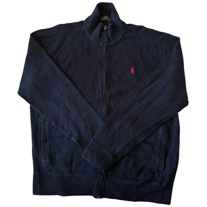 Medium Ralph Lauren Navy Full Zip Sweater