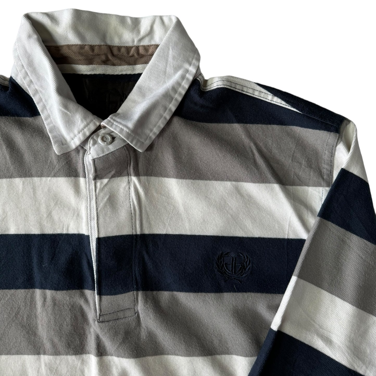 XL Denver Hayes Striped Rugby Shirt