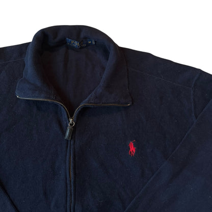 Medium Ralph Lauren Navy Full Zip Sweater