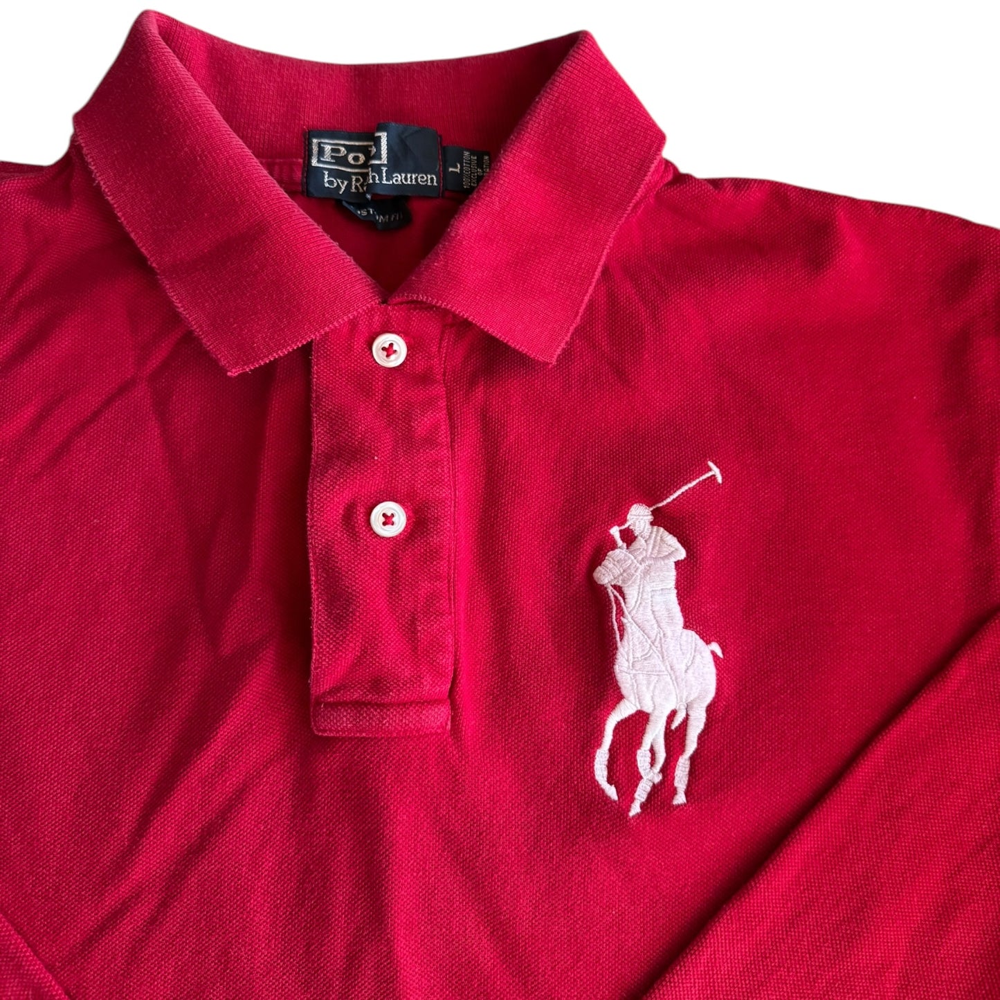 Large Ralph Lauren Red Rugby Shirt