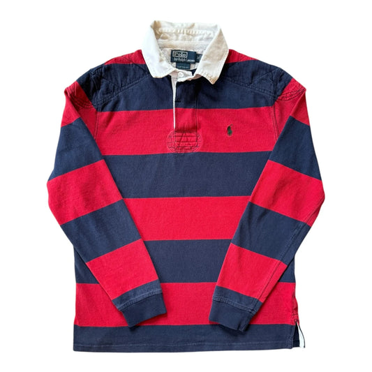 Medium Ralph Lauren Navy/Red Rugby Shirt