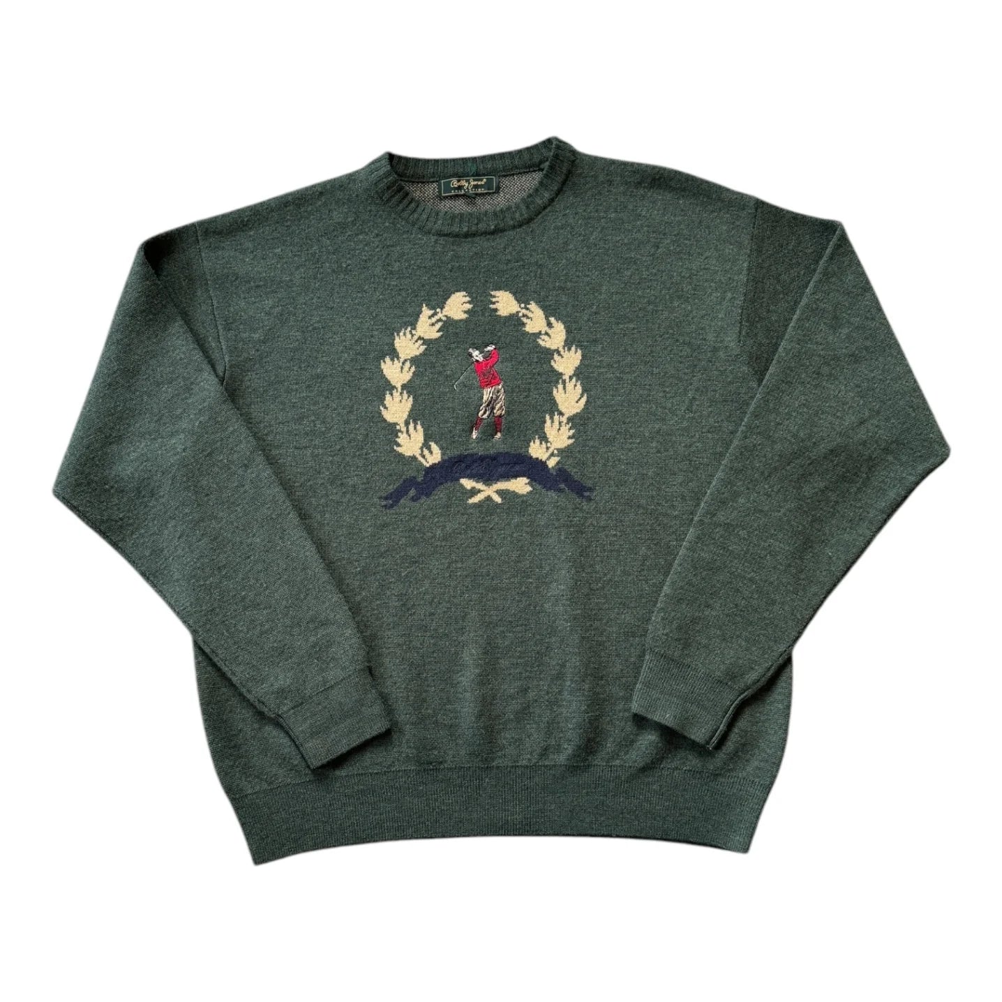 Large Green Golf Woollen Jumper