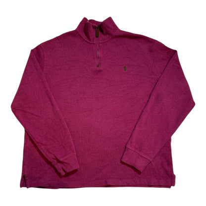 Large Ralph Lauren Burgundy 1/4 Zip