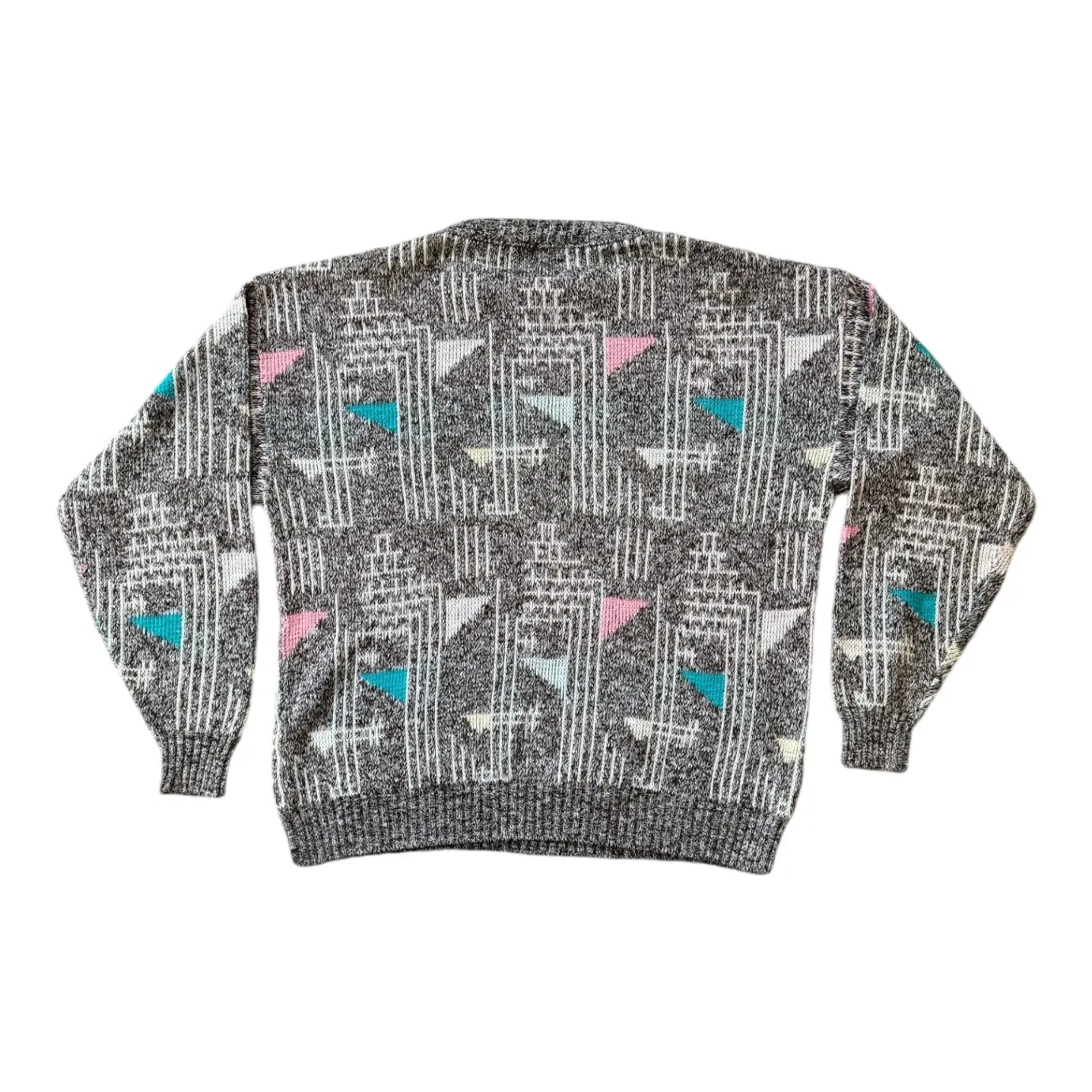 Medium Funky Multicolor Knitted Jumper