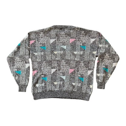 Medium Funky Multicolor Knitted Jumper