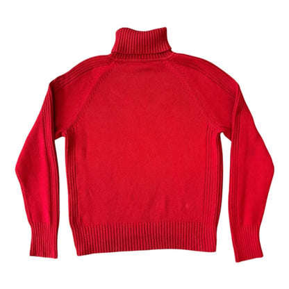 Womans Large Ralph Lauren Red Turtle Neck Jumper