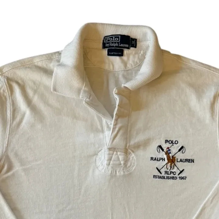 Medium Ralph Lauren White Rugby Shirt