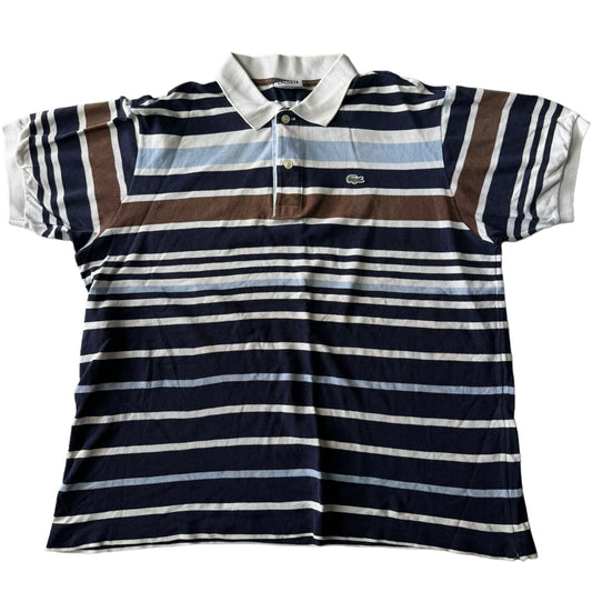 XL Lacoste Striped Polo Shirt