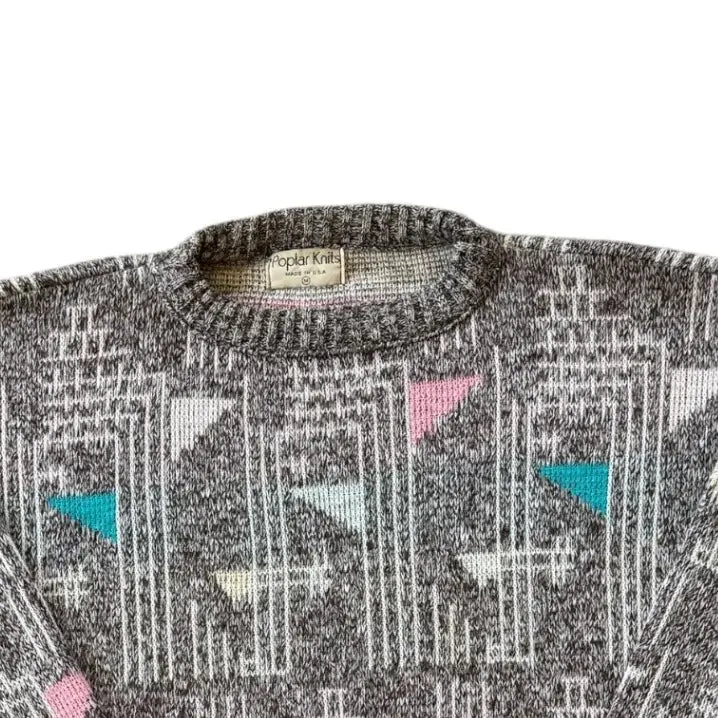 Medium Funky Multicolor Knitted Jumper Top