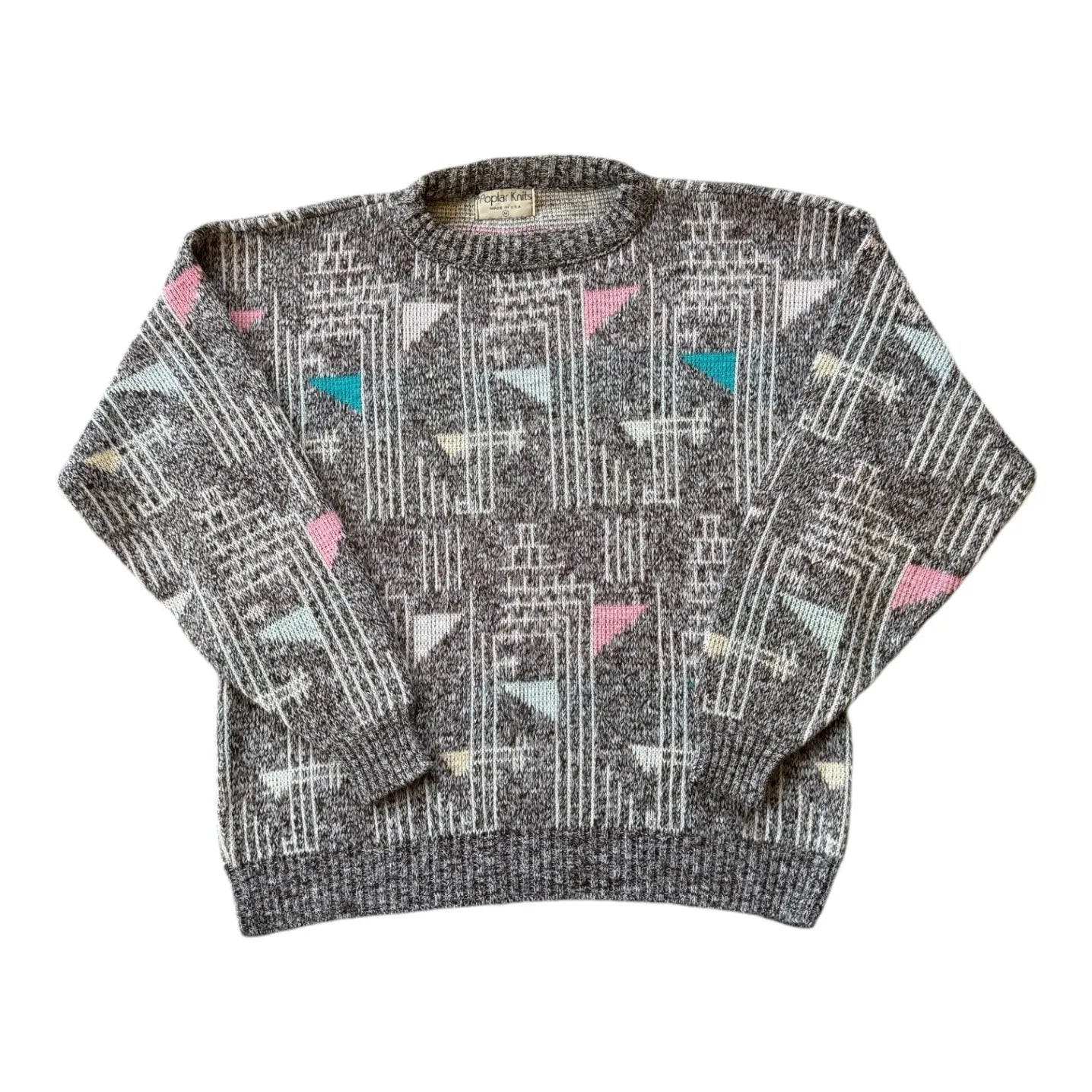 Medium Funky Multicolor Knitted Jumper