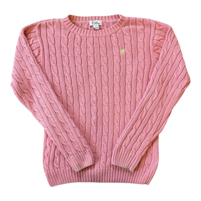 Womans Extra small Lilly Pulitzer Pink Cable Knit