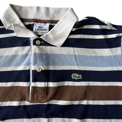 XL Lacoste Striped Polo Shirt