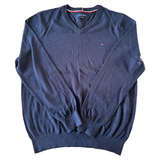 XL Tommy Hilfiger Navy Knitted Jumper