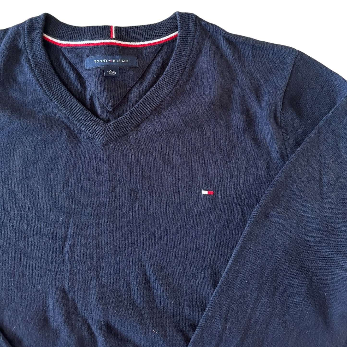 XL Tommy Hilfiger Navy Knitted Jumper