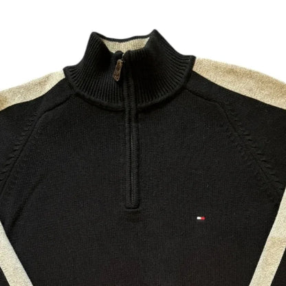 Small Tommy Hilfiger Black 1/4 Zip Top