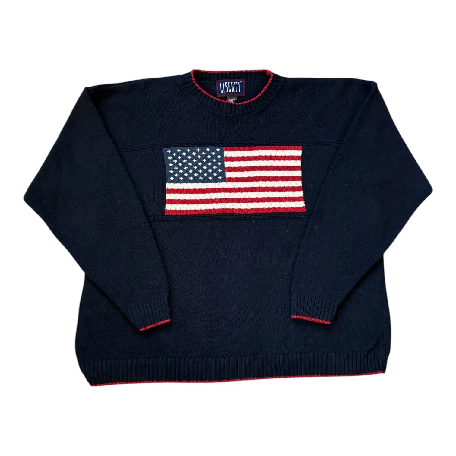 XXL Liberty Navy USA Flag Jumper