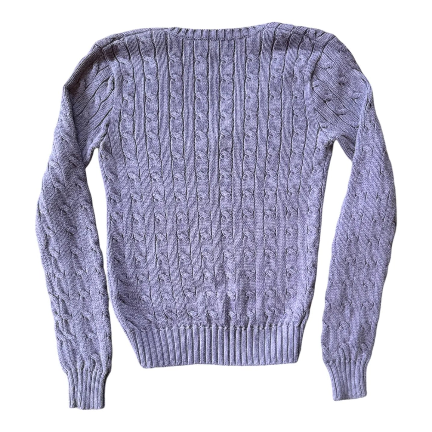 Womans Small Ralph Lauren Purple Cable Knit