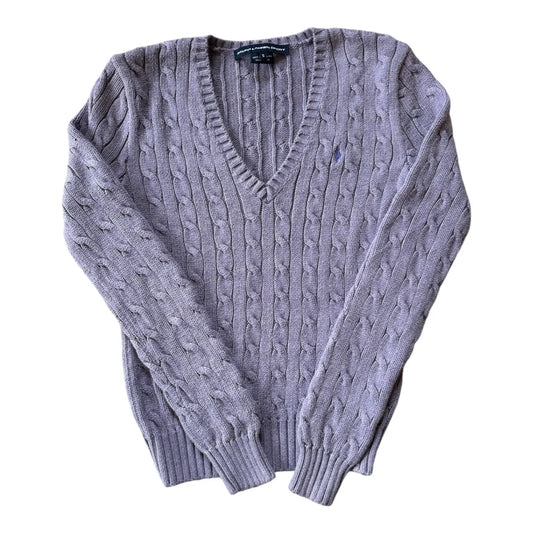 Womans Small Ralph Lauren Purple Cable Knit