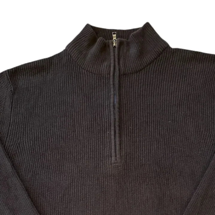 Large Calvin Klein Brown 1/4 Zip Top