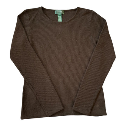 Small LAUREN RALPH LAUREN Merino Wool Brown Knitted Jumper