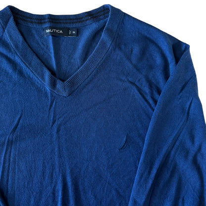 XXL Nautica Blue Knitted Sweater