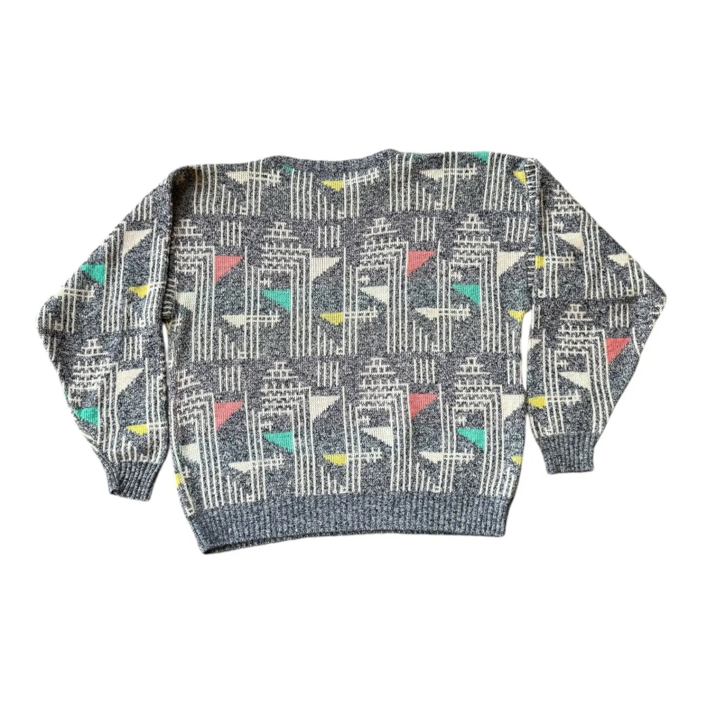 Extra large Funky Multicolor Knitted Jumper