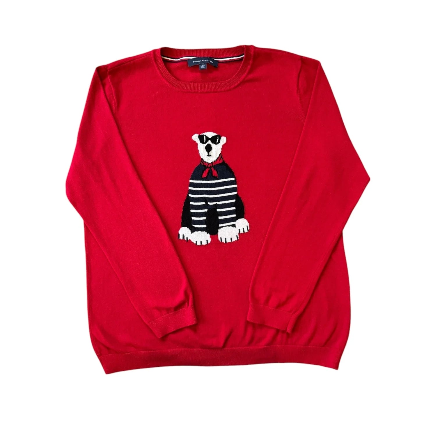 Womans Extra large Tommy Hilfiger Red Bear Jumper