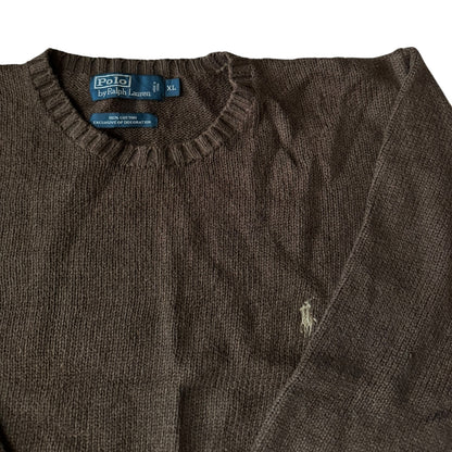 XL Ralph Lauren Brown Knitted Sweater