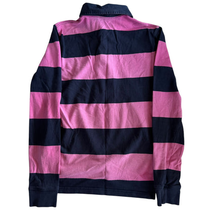 Women’s Medium Ralph Lauren Pink/Black Rugby Shirt